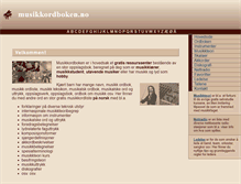 Tablet Screenshot of musikkordboken.no